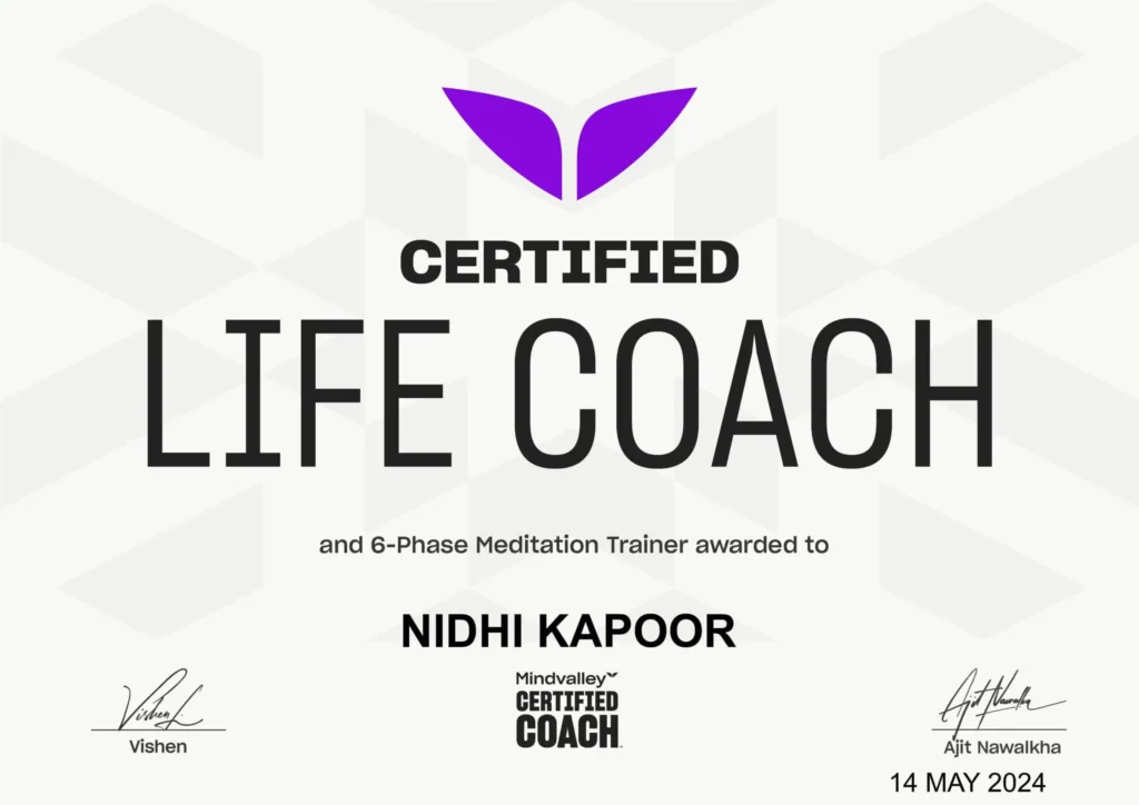 Certificate Life Coach